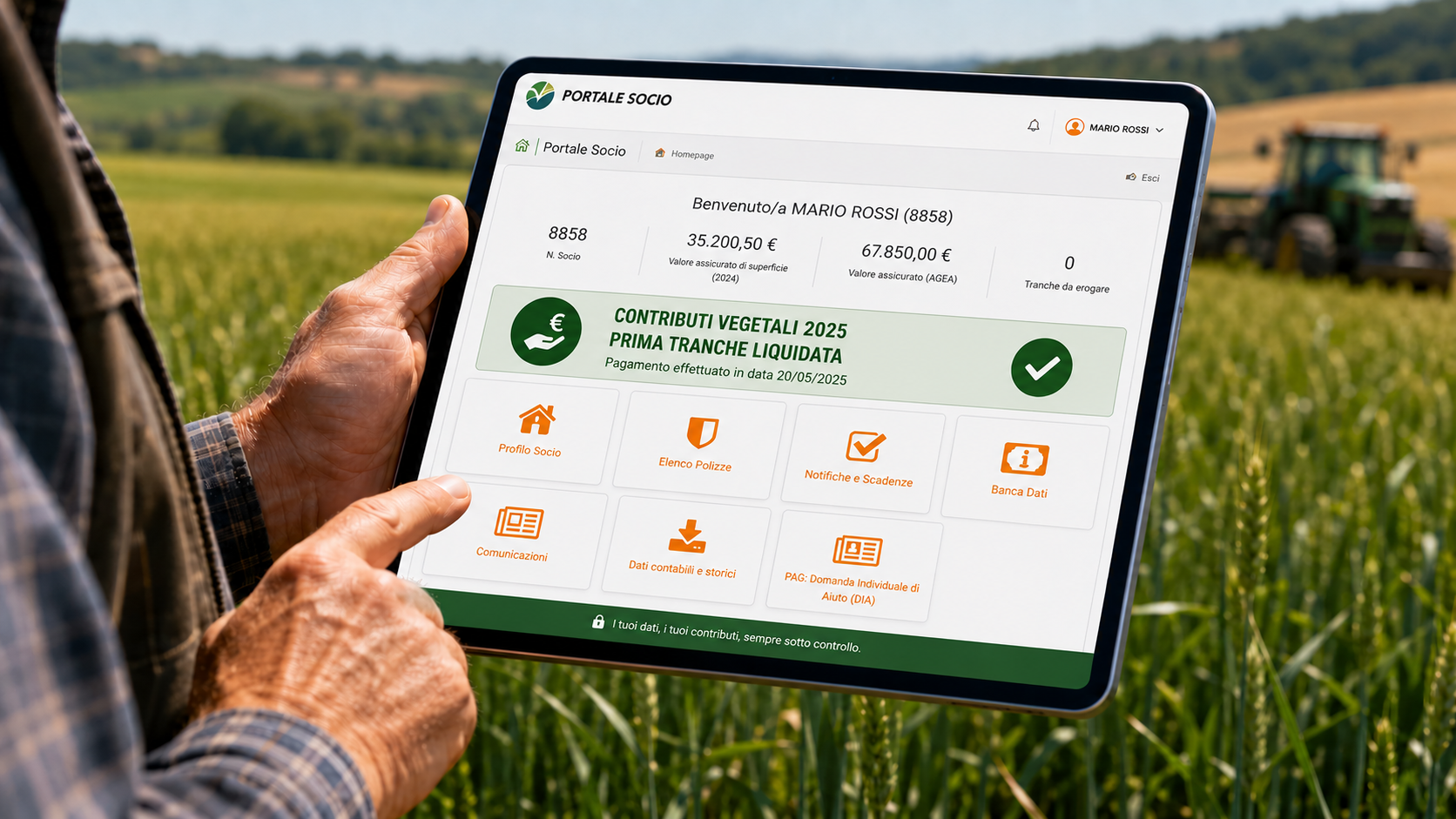 💰 Contributi assicurativi vegetali 2025: liquidata la prima tranche di pagamento